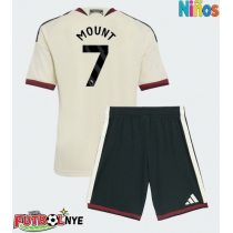 Camiseta Manchester United Mason Mount #7 Tercera Equipación para niños 2026-27 manga corta (+ pantalones cortos)